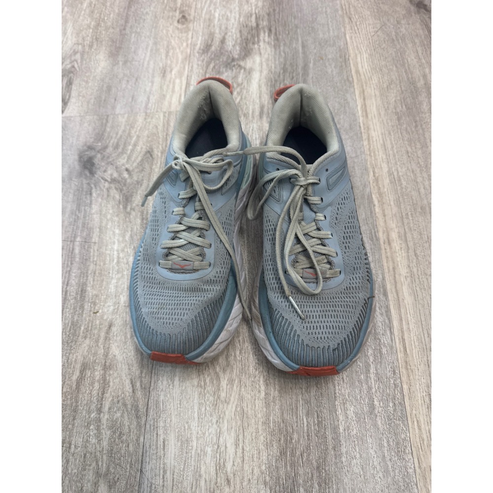 Hoka One One Bondi 7 Blue Fog Black Iris Running Shoes Womens 6.5